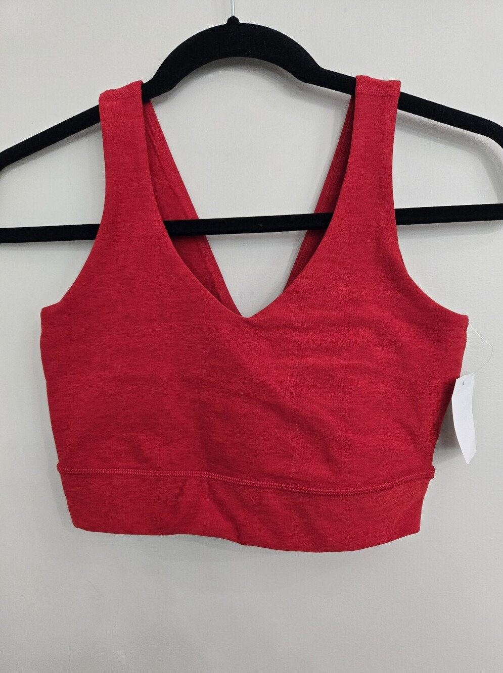 Beyond Yoga Holly Red Heather Spacedye Good Day Cropped Tank Small